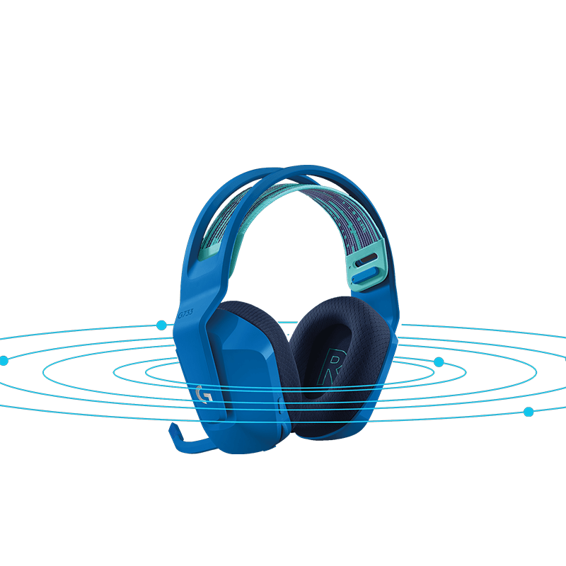 罗技G733LIGHTSPEED无线RGB游戏耳机麦克风（蓝色）